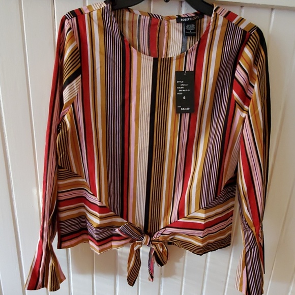 Robert Louis Tops - Womens RobertLouis multi color shirt sz sm nwts